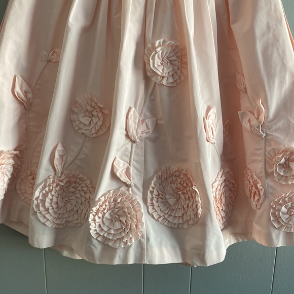 BCBG Max Azria Rosette Cocktail Dress in Blush size 12 - Picture 7 of 13